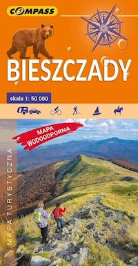 Bieszczady Mapa turystyczna wodoodporna 1:50 000 -  - książka