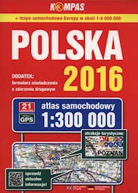 Atlas samochodowy Polska 2016 1:300 000 -  - książka