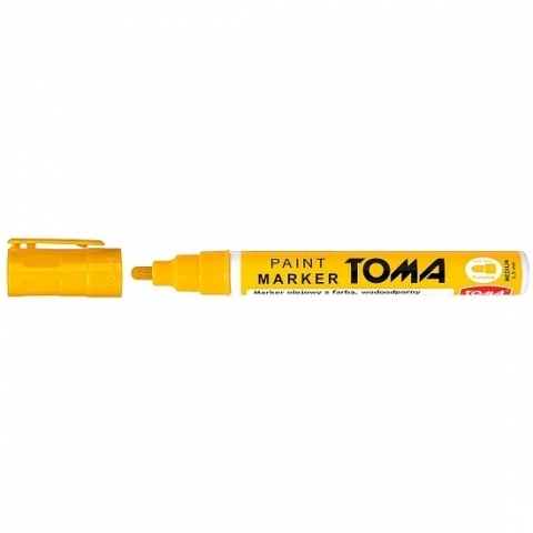 Marker olejny Toma 2,5 mm - żółty (TO-44002) -  - książka