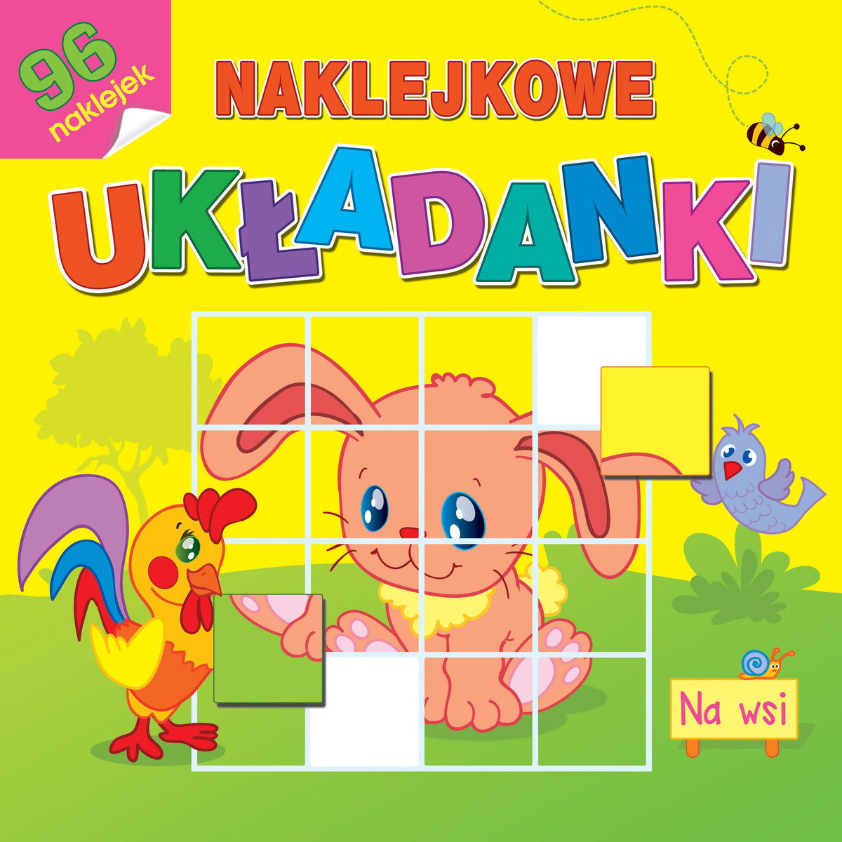 Naklejkowe układanki. Na wsi -  - książka