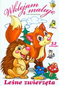 Leśne zwierzęta Wklejam i maluję -  - książka