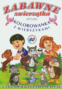 Zabawne zwierzątka Kolorowanka z wierszykami -  - książka