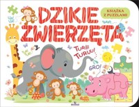 Dzikie zwierzęta Książka edukacyjna z puzzlami - Żukowski Jarek - książka