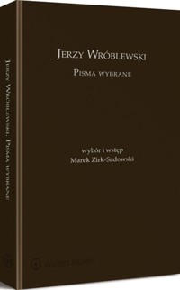 Jerzy Wróblewski Pisma wybrane -  - książka