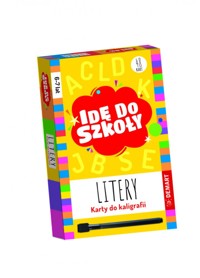 Idę do szkoły. Litery. Karty do kaligrafii z pisakiem suchościeralnym - zbiorowa praca - książka
