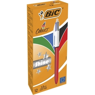 Długopis olejowy Bic SHINE Red (964773) -  - książka