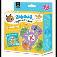 Mały miś to lubi! Zabawy logopedyczne.Układanki + książeczka - Podgórska Anna - książka