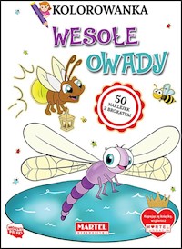 Kolorowanka Wesołe owady z naklejkami z brokatem - Jędrysiak Klaudia - książka