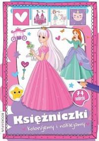 Księżniczki Kolorujemy i naklejamy -  - książka