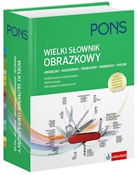 Wielki słownik obrazkowy angielski hiszpański francuski niemiecki polski - - książka
