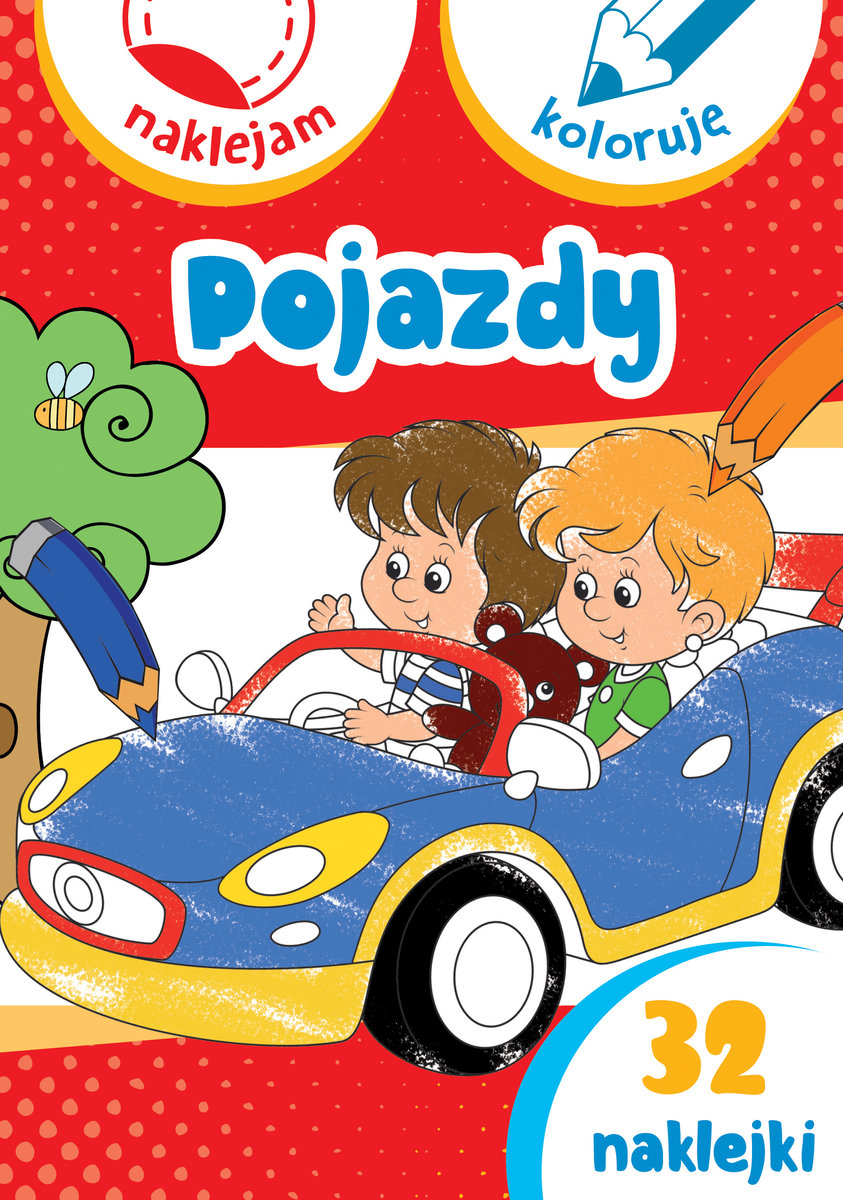 Pojazdy. Naklejam i koloruję - Anna Wiśniewska, Aleksander Małecki - książka