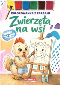 Kolorowanka z farbami Zwierzęta na wsi - zbiorowa praca - książka