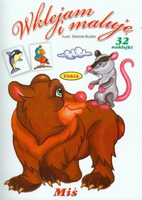 Miś Wklejam i maluję -  - książka