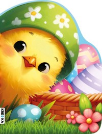 Książeczka kartonowa wielkanocny kurczak -  - książka
