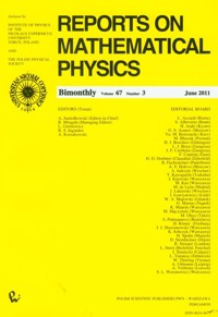 Reports on Mathematical Physics 67/3 -  - książka
