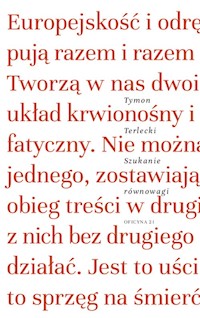 Szukanie równowagi - Terlecki Tymon - książka