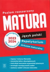 Matura Język polski Repetytorium Arkusze maturalne Poziom rozszerzony -  - książka