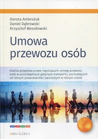 Umowa przewozu osób - Ambożuk Dorota, Dąbrowski Daniel, Wesołowski Krzysztof - książka