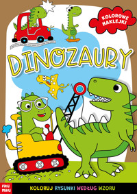 Dinozury. Kolorowe naklejki - zbiorowa praca - książka