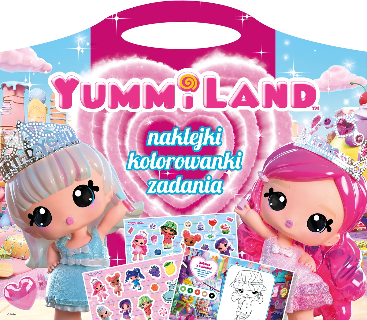 Yumiland. Naklejki, kolorowanki, zadania - zbiorowa praca - książka
