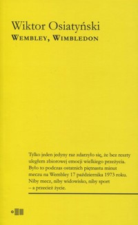 Wembley, Wimbledon - Wiktor Osiatyński - książka