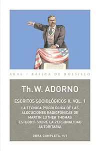 Escritos Sociológicos II. Vol. 1 - Theodor W. Adorno - ebook