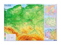 Polska mapa fizyczno-administracyjna 1:700 000 ścienna -  - książka