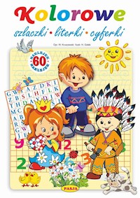 Kolorowe szlaczki literki cyferki - Halina Gołek - książka