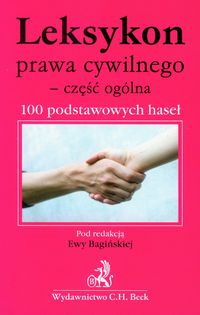 Leksykon prawa cywilnego Część ogólna - - książka