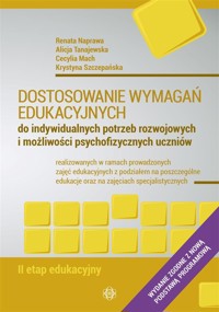 Dostosowanie wymagań edukacyjnych 2etap - Renata Naprawa, Alicja Tanajewska, Cecylia Mach, Krystyna Szczepańska - książka