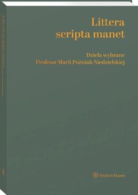 Littera scripta manet -  - książka