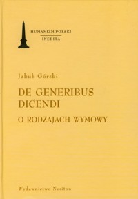 De generibus dicendi - Górski Jakub - książka