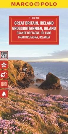 Wielka Brytania, Irlandia. Mapa drogowa w skali 1:850 000 - zbiorowa praca - książka