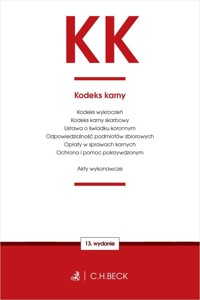 KK. Kodeks karny oraz ustawy towarzyszące -  - książka