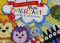 Małe zwierzaki Koloruj według kropek -  - książka