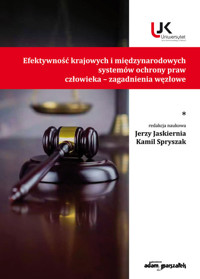 Efektywność krajowych i międzynarodowych systemów ochrony praw człowieka zagadnienia węzłowe -  - książka