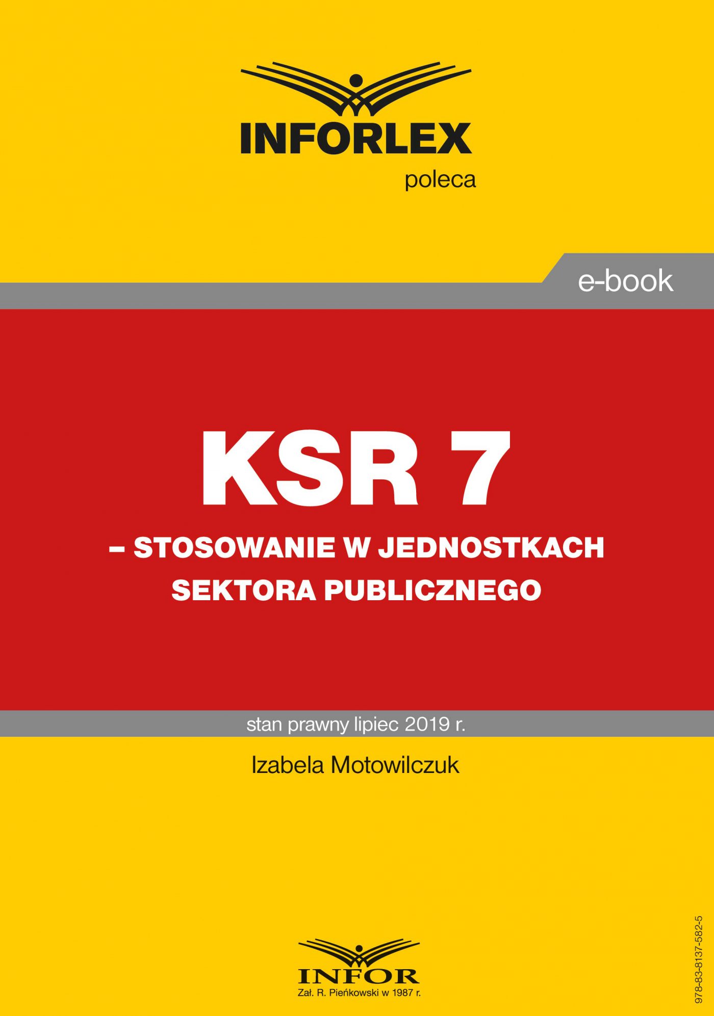 Okładka:KSR 7 – stosowanie w jednostkach sektora publicznego 