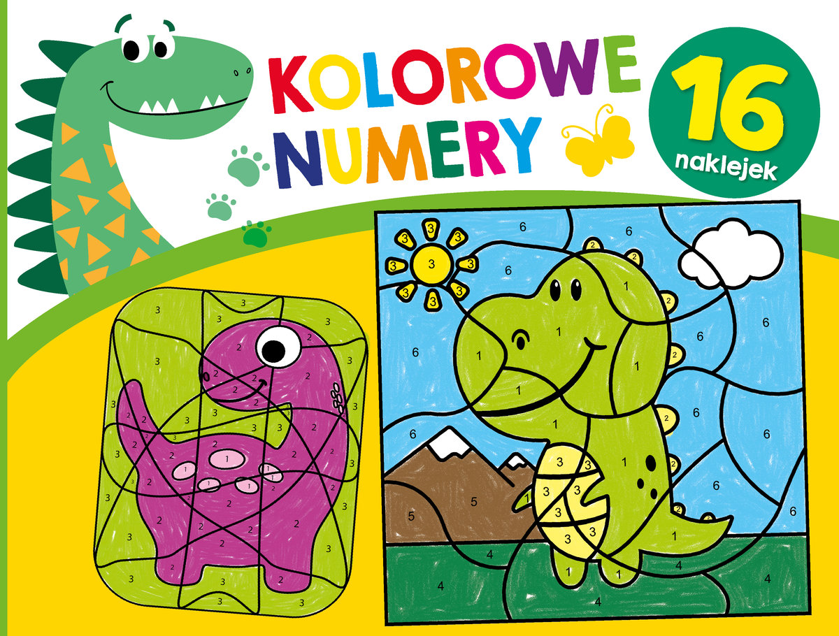Kolorowe numery. Dinozaury - zbiorowa praca - książka