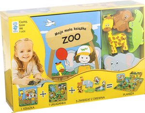 Zestaw aktywizujący Moja mała książka  ZOO. Czytaj, baw się i ucz - zbiorowa praca - książka