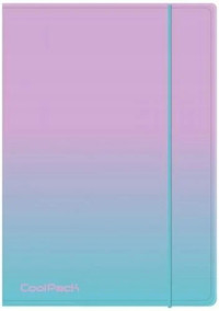 Coolpack, Teczka z gumką A4 Gradient - Blueberry (03661CP) -  - książka