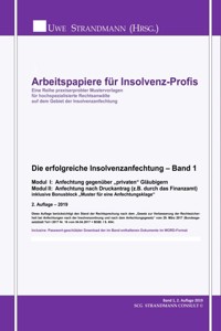 Die erfolgreiche Insolvenzanfechtung – Band 1 - Jens-Uwe Strandmann - ebook