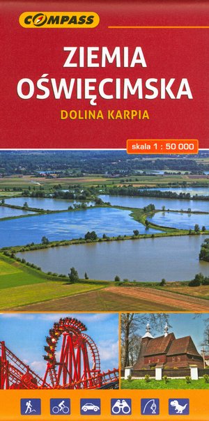 Ziemia Oświęcimska. Dolina karpia. Mapa turystyczna w skali 1:50 000 - zbiorowa praca - książka