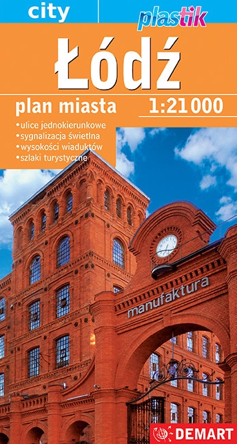 Łódź. Plan miasta Plastik w skali 1:21 000 - zbiorowa praca - książka