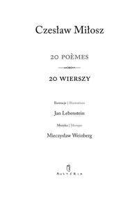 20 Poemes / 20 Wierszy - Czesław Miłosz - książka
