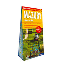 Mazury i Warmia. Laminowana mapa i przewodnik 2w1 - Malwina Flaczyńska - książka