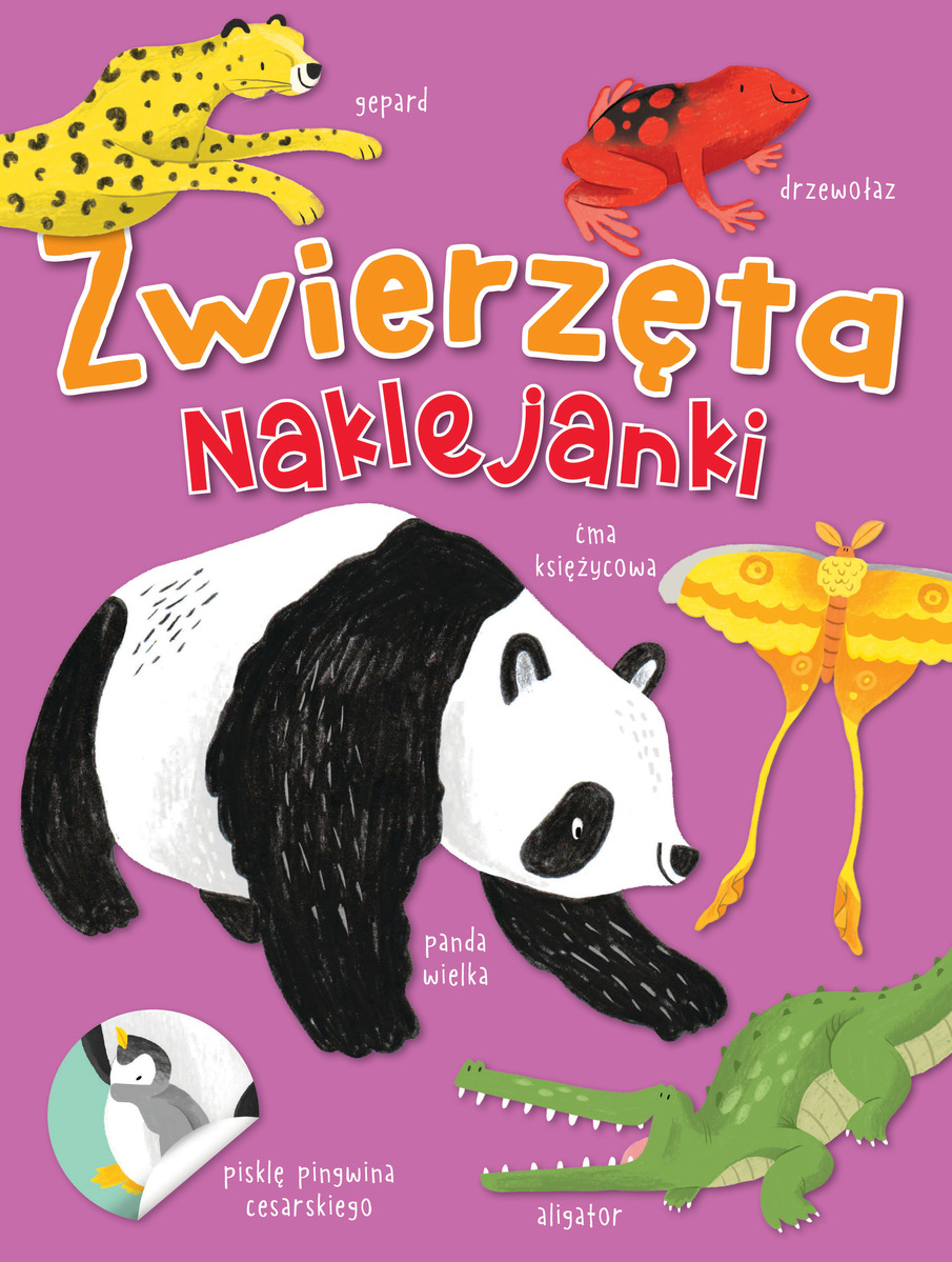 Zwierzęta. Naklejanki - Jordan Wray (ilustr.) - książka