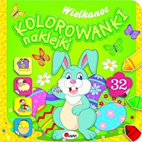 Kolorowanki naklejki Wielkanoc - Kozera Piotr - książka