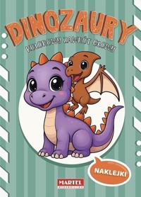 Kolorowy zawrót głowy. Dinozaury z naklejkami - Agata Niemirska - książka