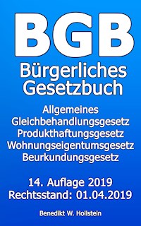 BGB Bürgerliches Gesetzbuch - Benedikt W. Hollstein - ebook