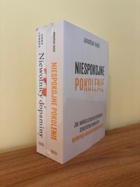 PAKIET Niespokojne pokolenie/białe/ + Niewolnicy dopaminy - Haidt Jonathan, Lembke Anna - książka